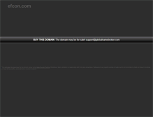 Tablet Screenshot of efcon.com